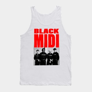 BLACK MIDI VINTAGE DESIGN Tank Top